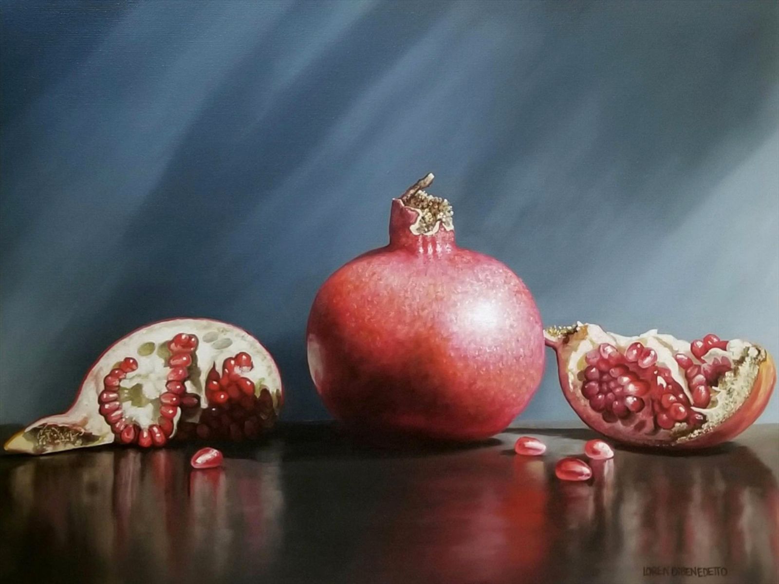 Dibenedetto-Loren Pomegranates Oil 2018x24