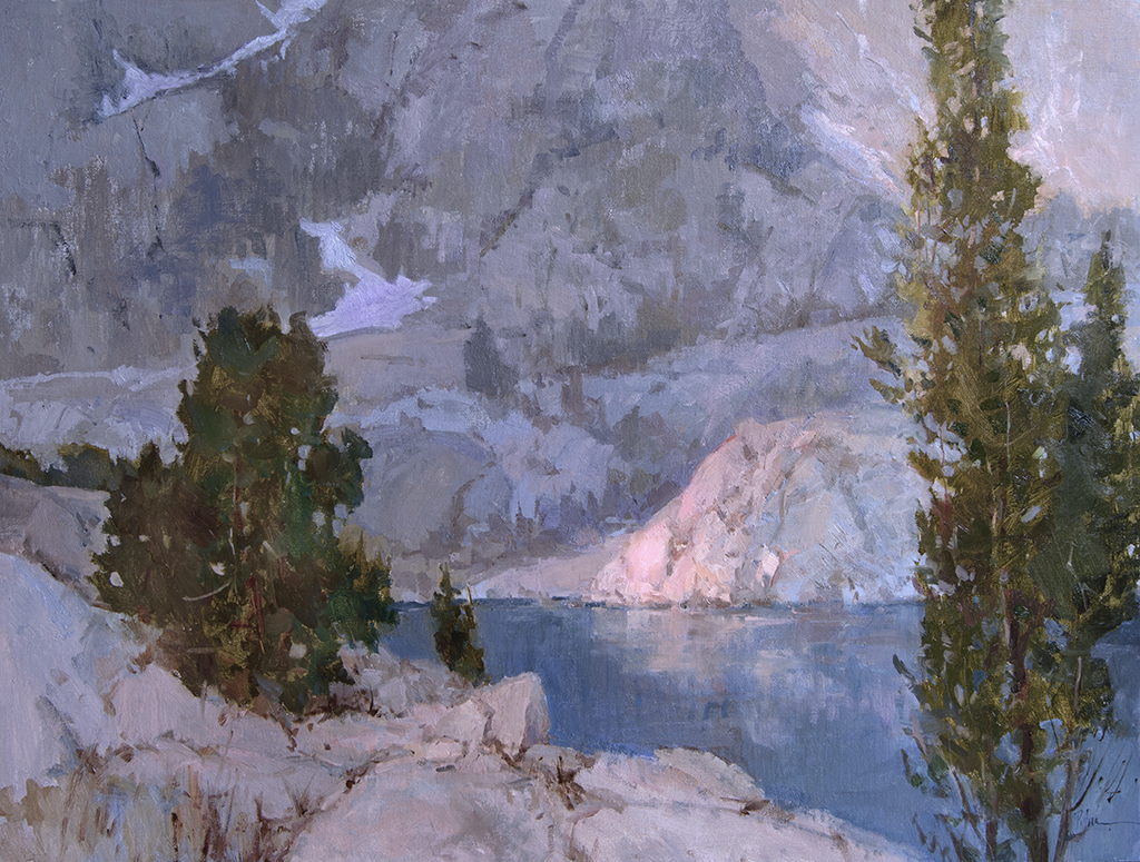Sierra Lake, 30x40, oil by Lori Putnam